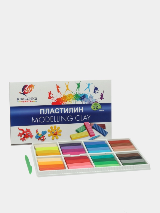 Классический пластилин для детей - Луч "Классика" 6, 8, 10, 12, 16, 18, 24, 32 и 40 цветов
