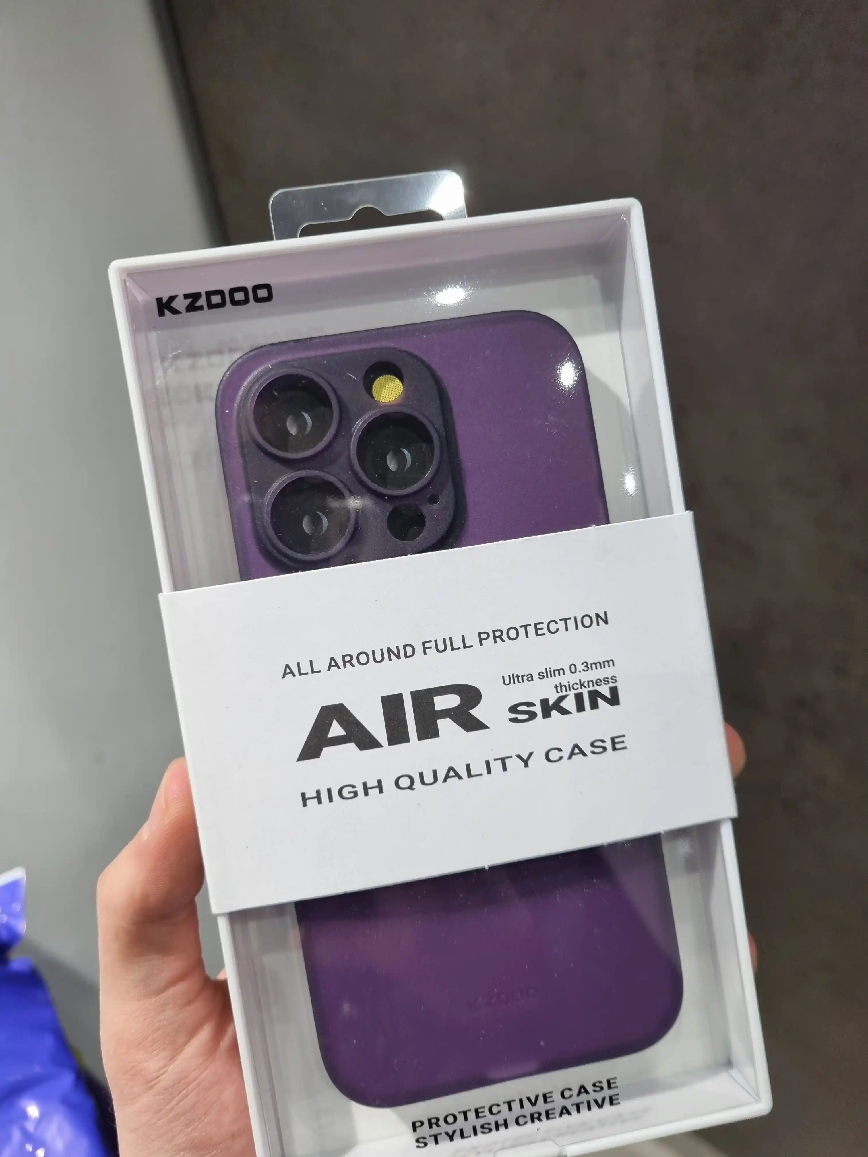 K-Doo Air Skin g'ilofi iPhone 11/12/13/14/15/16/17/Air/Pro/Pro Max uchun, ultra yupqa
