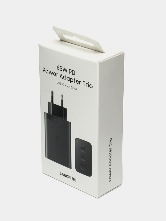 Зарядное устройство для Samsung, мощность 15 Вт, 35 Вт, 45 Вт, 65 Вт, PD, 2x USB порта, USB Type-C порт