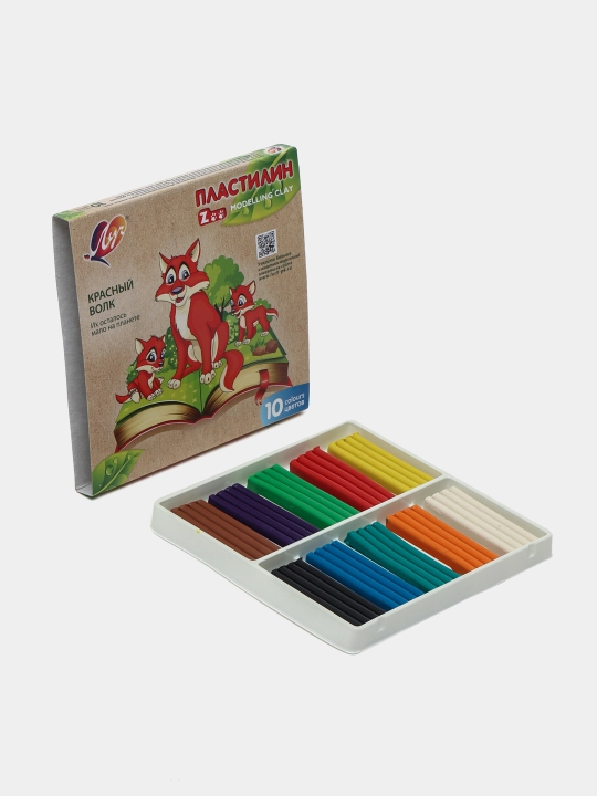 Bolalar uchun klassik plastilin - Луч "ZOO" 6, 8, 12, 16, 24 va 30 ranglar