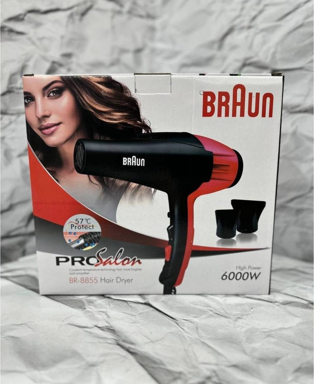 Профессиональный фен, для сушки и укладки, Braun 6000W купить по низким  ценам в интернет-магазине Uzum (816452)