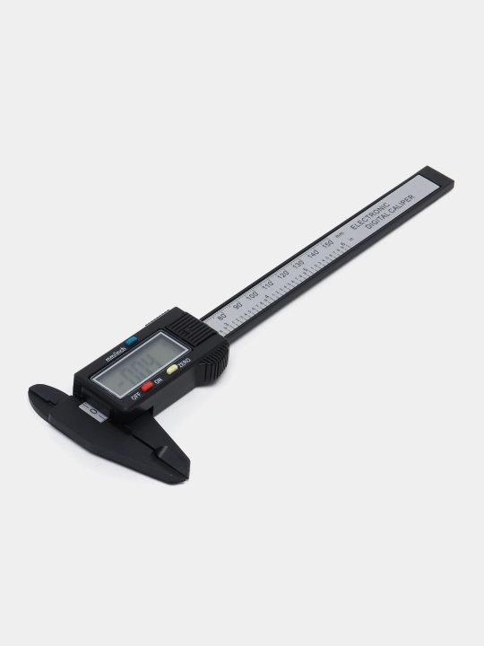 Kaliper elektron raqamli LCD displeyli chuqurlik o'lchagich funktsiyasi bilan, 150 mm