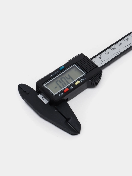 Kaliper elektron raqamli LCD displeyli chuqurlik o'lchagich funktsiyasi bilan, 150 mm