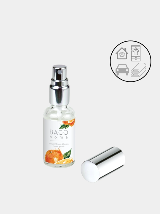 Tabiiy xushbo'y diffuzor BAGO home, 50 ml + sprey 30 ml, uy uchun