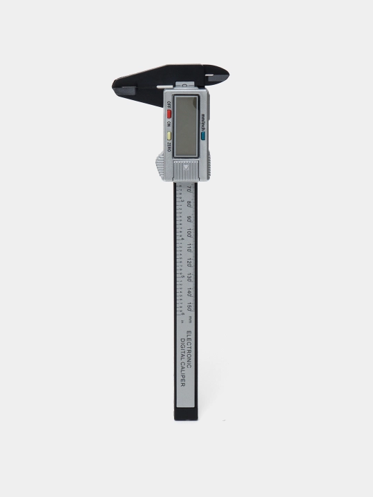 Kaliper elektron raqamli LCD displeyli chuqurlik o'lchagich funktsiyasi bilan, 150 mm - 
