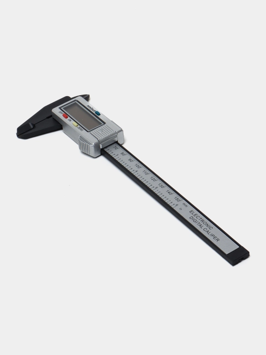Kaliper elektron raqamli LCD displeyli chuqurlik o'lchagich funktsiyasi bilan, 150 mm