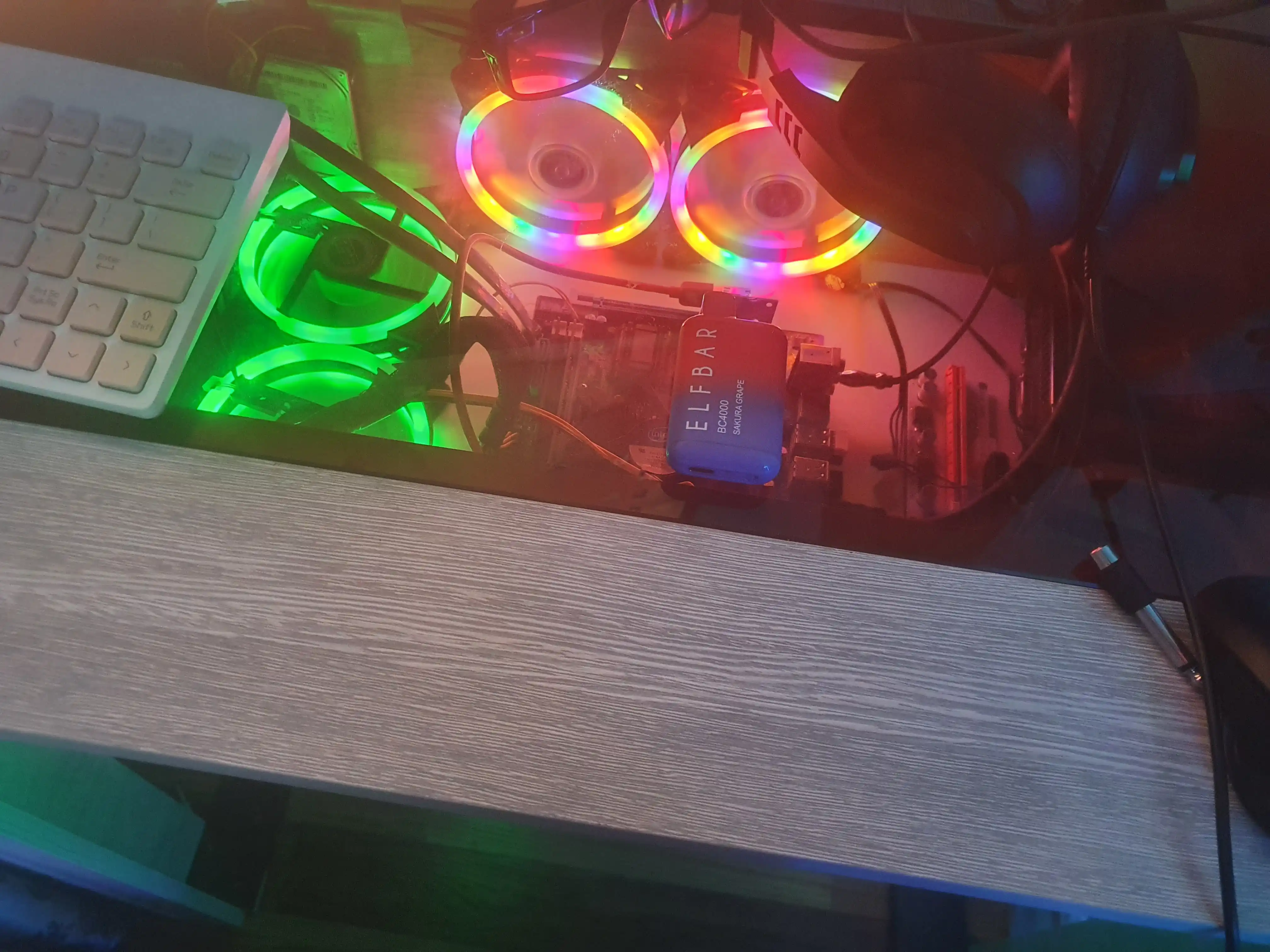 Kompyuter sovutish ventilyatori, 120 mm, yuqori havo oqimi, RPM, 12V, DC. LED yorug'lik bilan