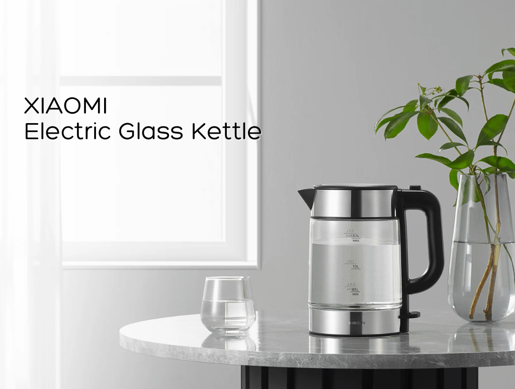 Электрический чайник Xiaomi Mi Electric Glass Kettle, с автоматическим  отключением, 1.7 л купить по низким ценам в интернет-магазине Uzum (860551)