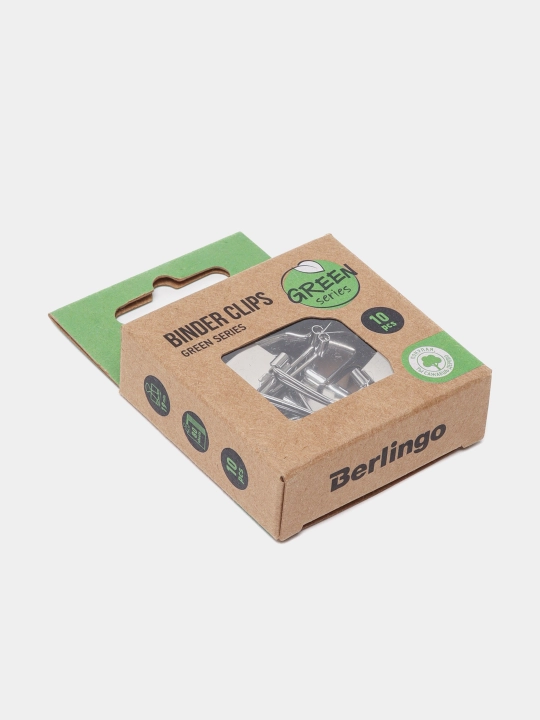 Berlingo "Green Series" qog'oz qisqichlari, 19 mm, 10 dona
