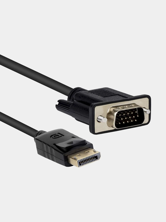 O‘tish kabeli, DisplayPort VGA konverteri, standart, 1.8 m
