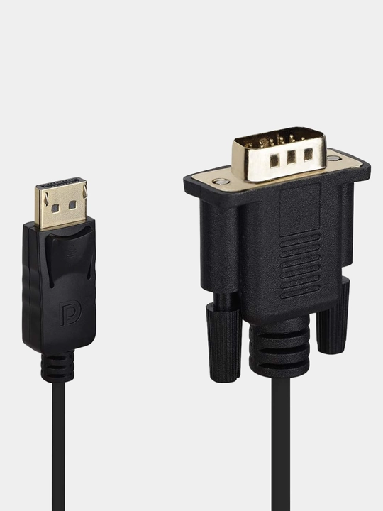 O‘tish kabeli, DisplayPort VGA konverteri, standart, 1.8 m