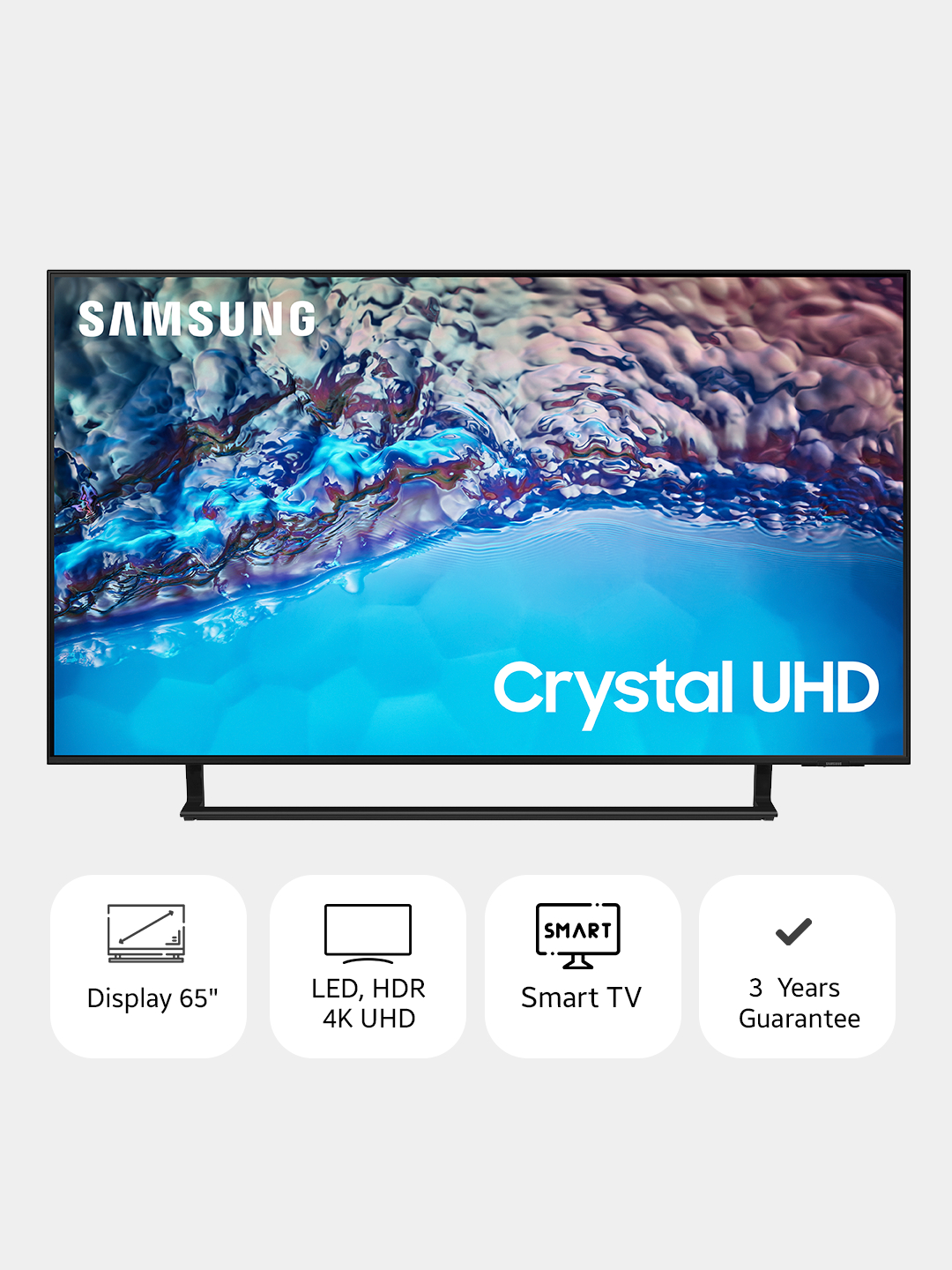 Телевизор Samsung UE43 50 55 65 BU8500UXCE 4K UHD Smart TV купить по низким  ценам в интернет-магазине Uzum (863974)