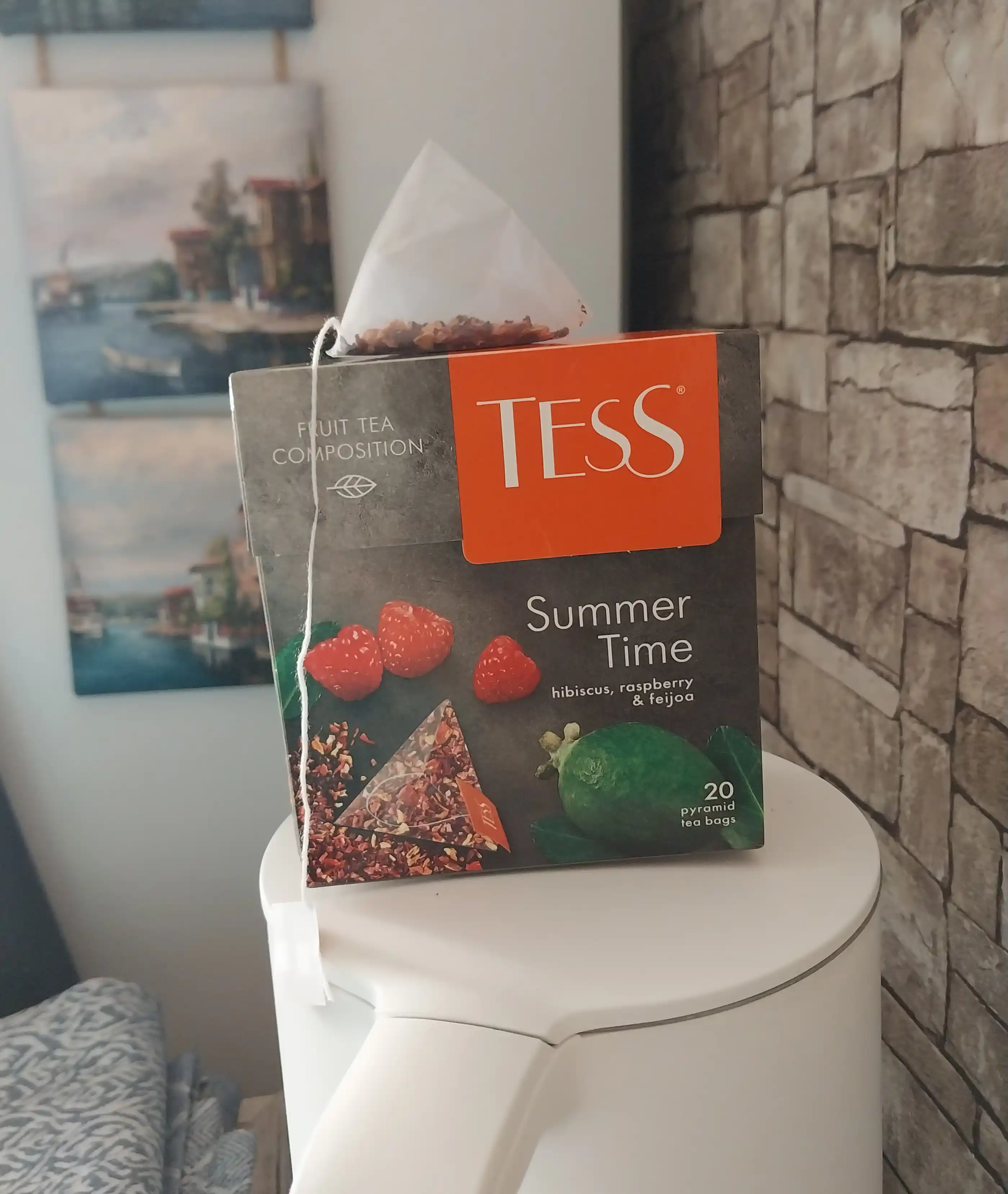 Qora choy Tess Summer time piramidalarda, 1.8 gr * 20 dona
