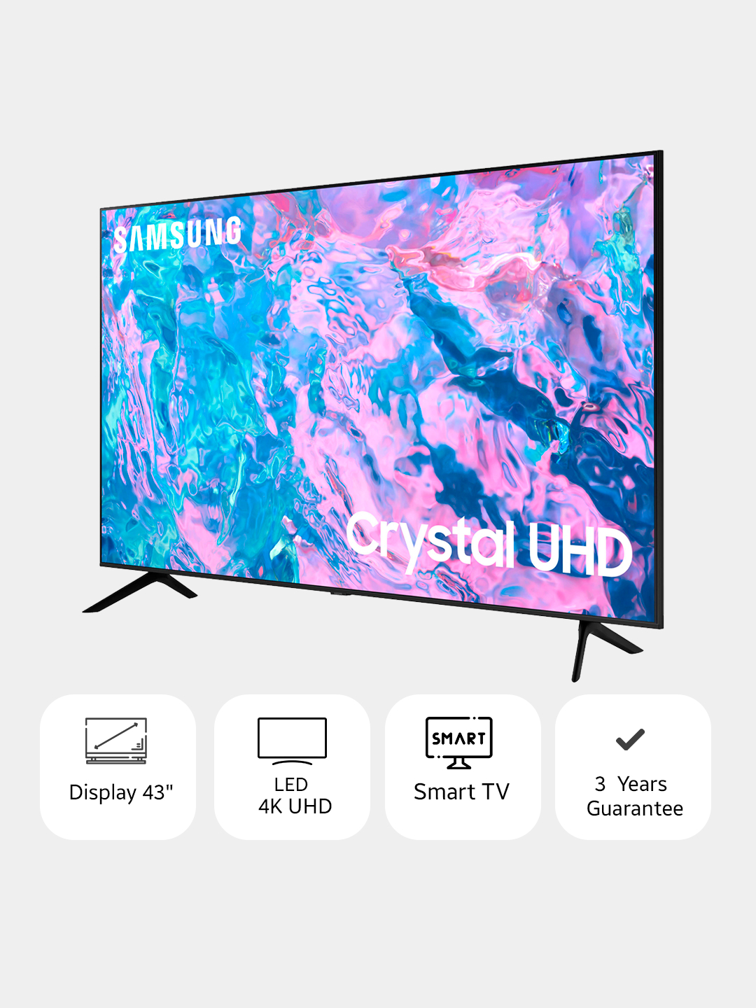 Телевизор Samsung UE43 50 55 65 BU8000UXCE 4K UHD, Smart TV купить по ...