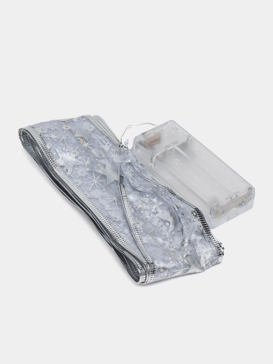 Yangi yil LED chiziqli gulchambar, batareya bilan ishlaydi, 3 m - 