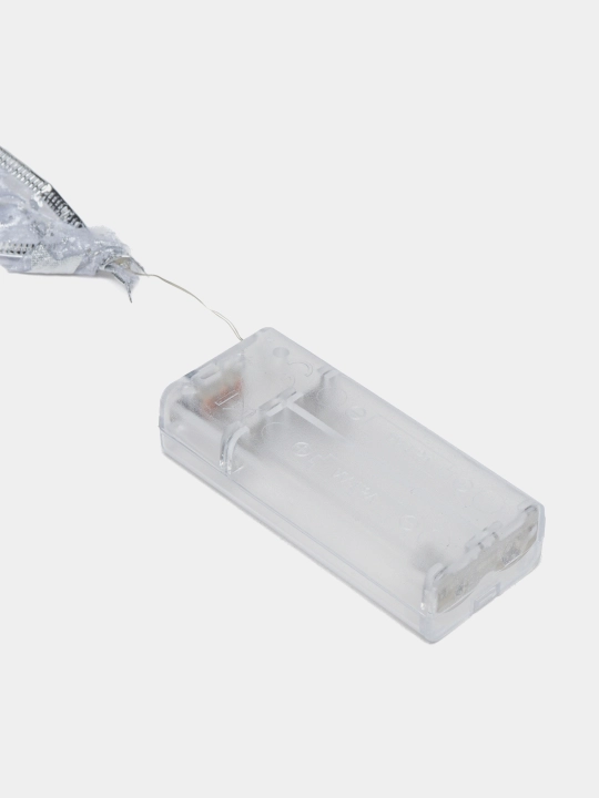 Yangi yil LED chiziqli gulchambar, batareya bilan ishlaydi, 3 m