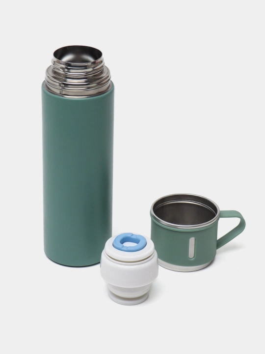 Termos, 3 stakan va sovg'a to'plami, 500 ml