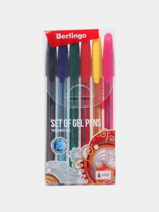 Набор гелевых ручек Berlingo "Triangle Gel", 6 шт., 0.5мм - 