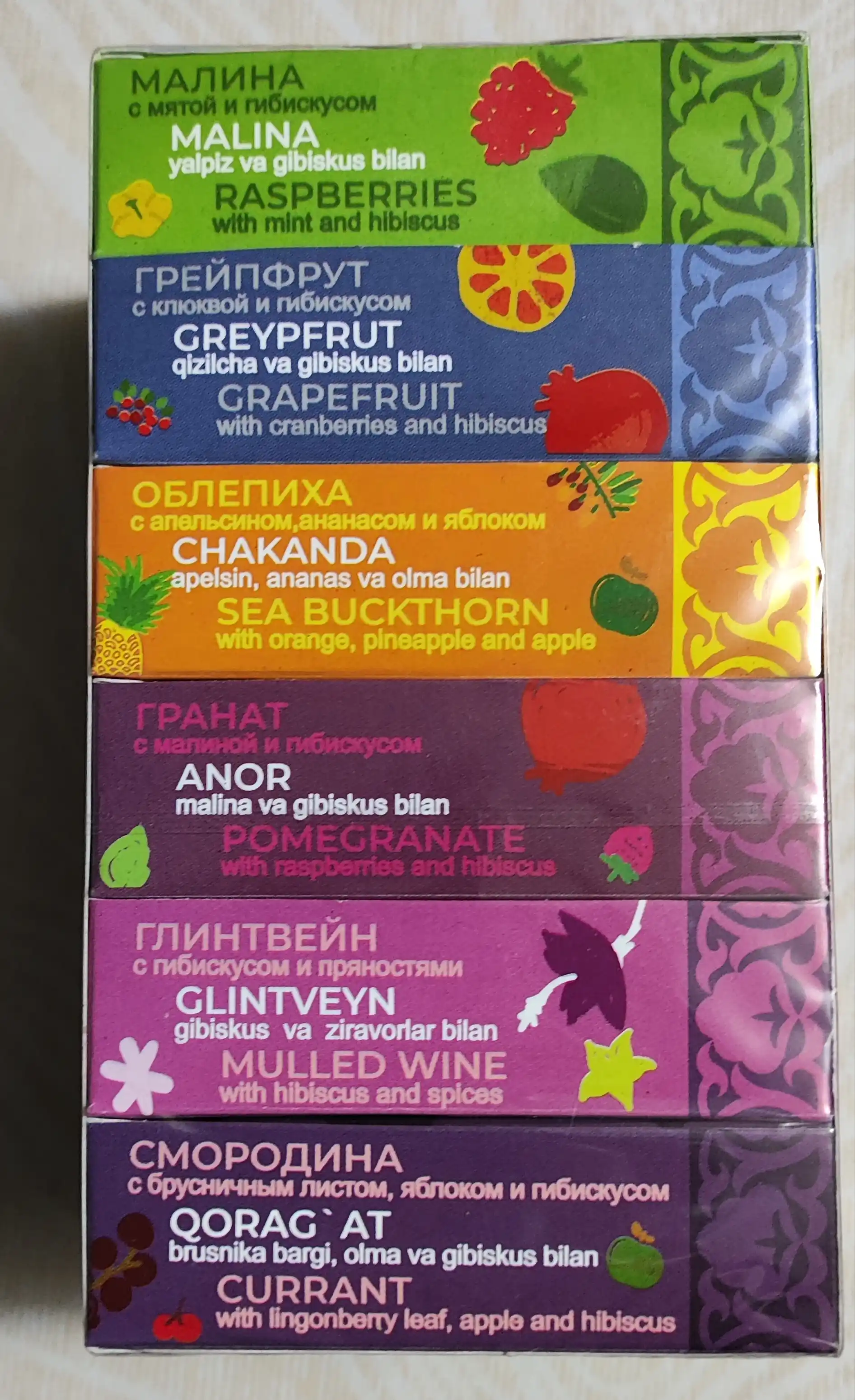 FruteaBar choy to‘plami, 6 xil