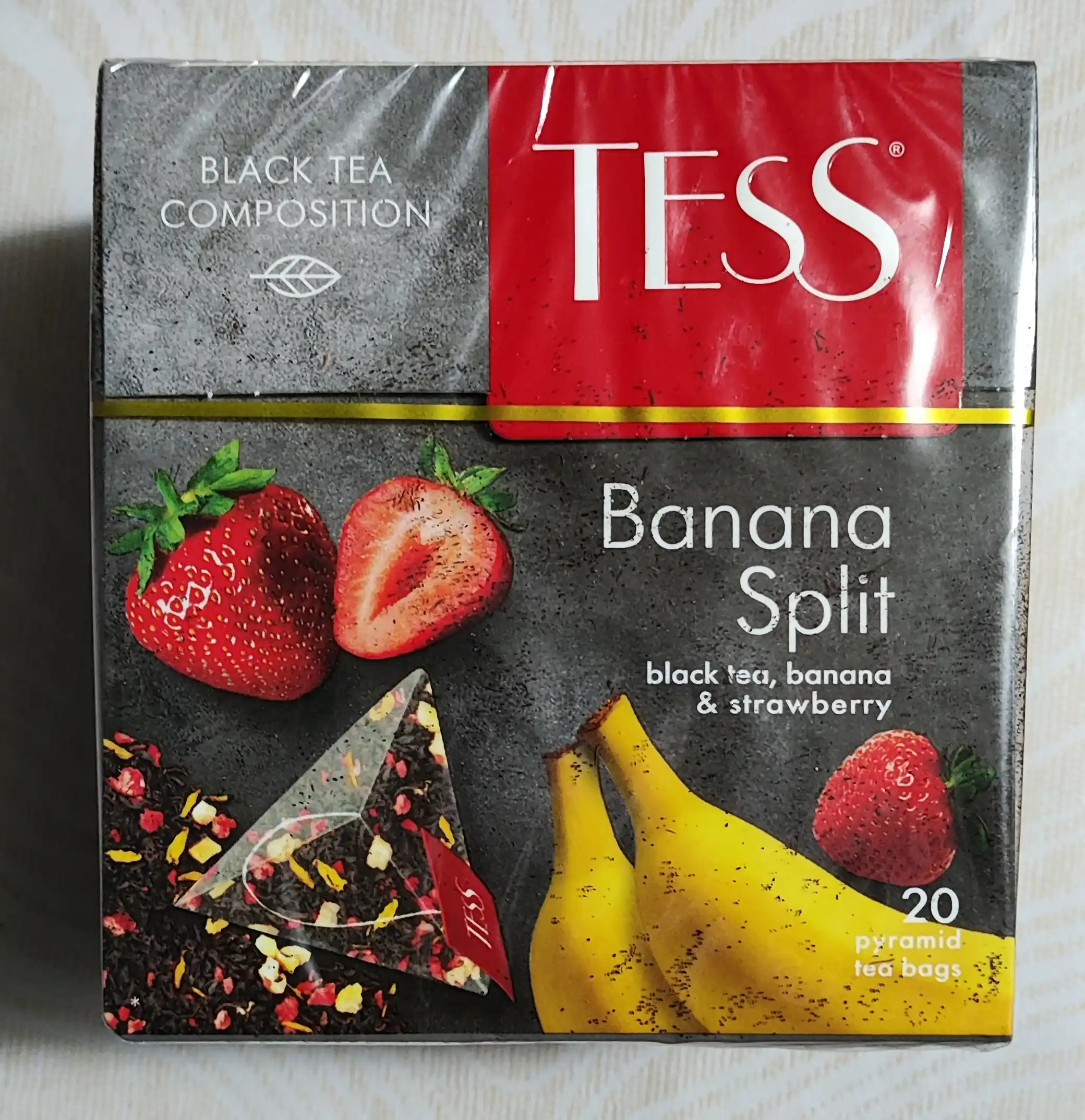 Чай черный Tess Banana Split, 1.8 гр, 20 пирамидок