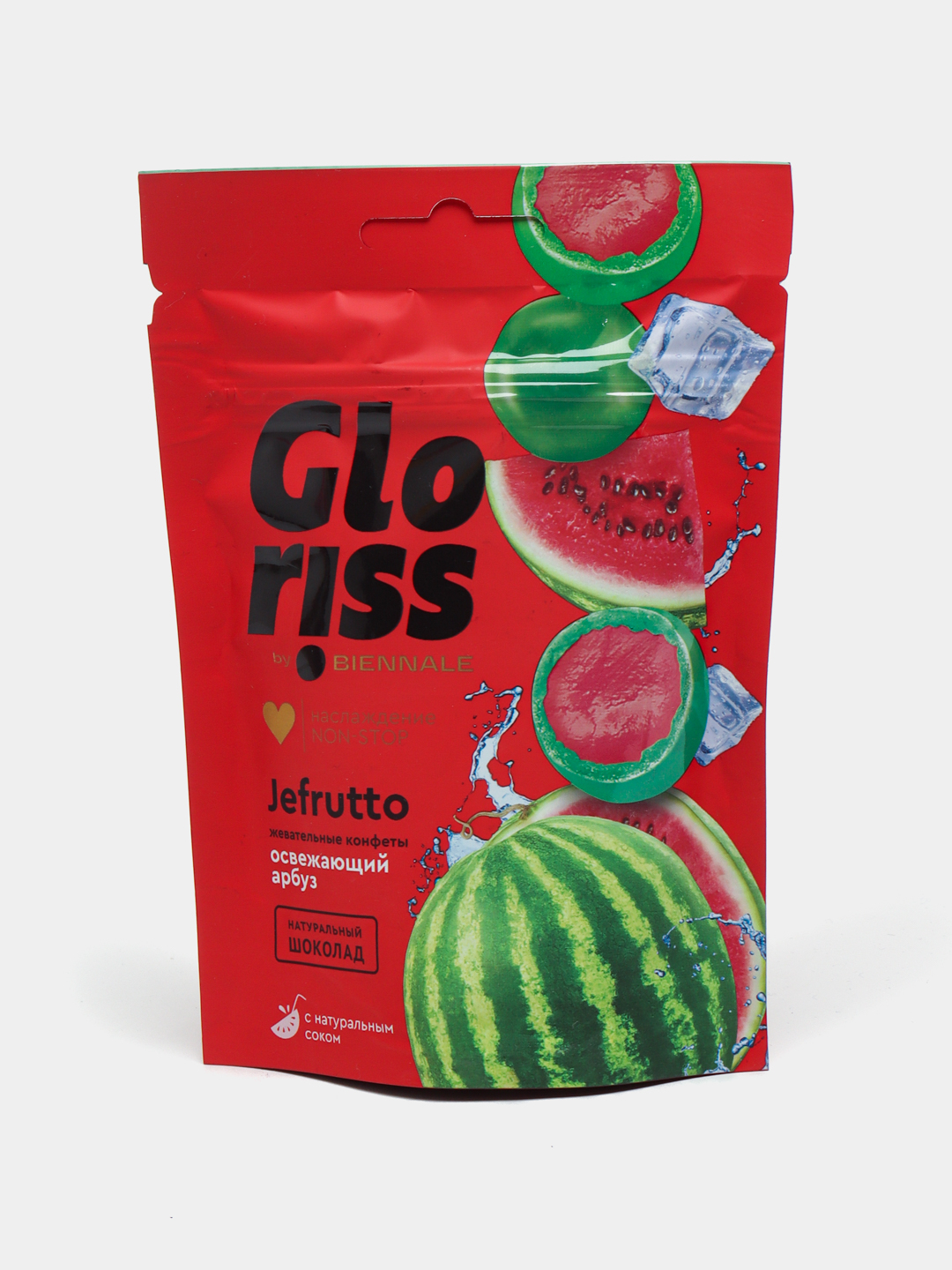 Gloriss Жевательные конфеты в шоколаде со вкусом Освежающий Арбуза, 75 ...