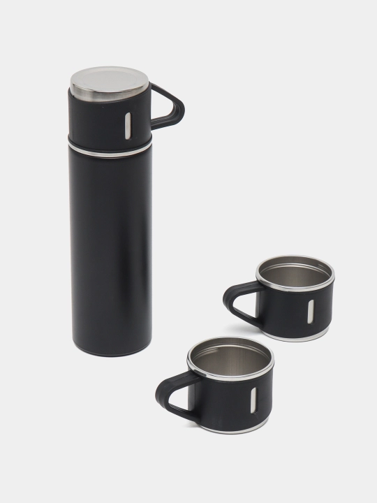 Termos, 3 stakan va sovg'a to'plami, 500 ml