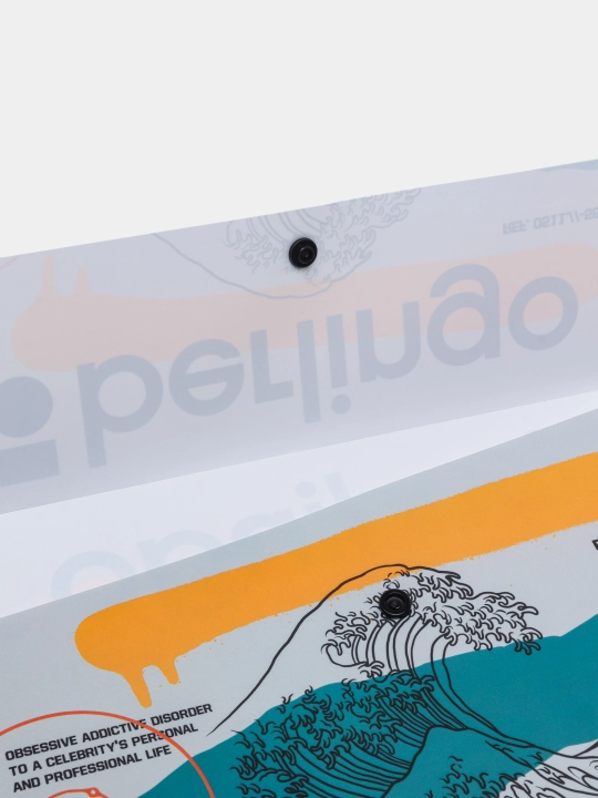Tugmasi bilan konvert papkasi Berlingo "Glyph", 330 mikron