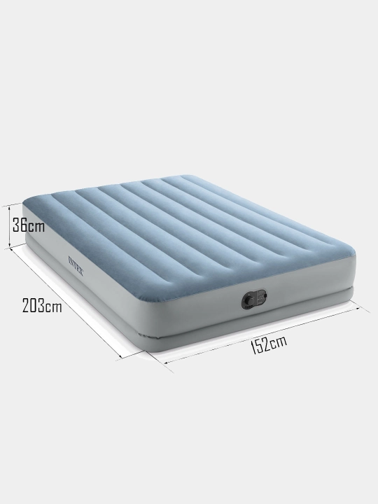 Puflanadigan ikki kishilik matras, o'rnatilgan nasos USB, 152 * 203 * 36 sm, Intex 64159