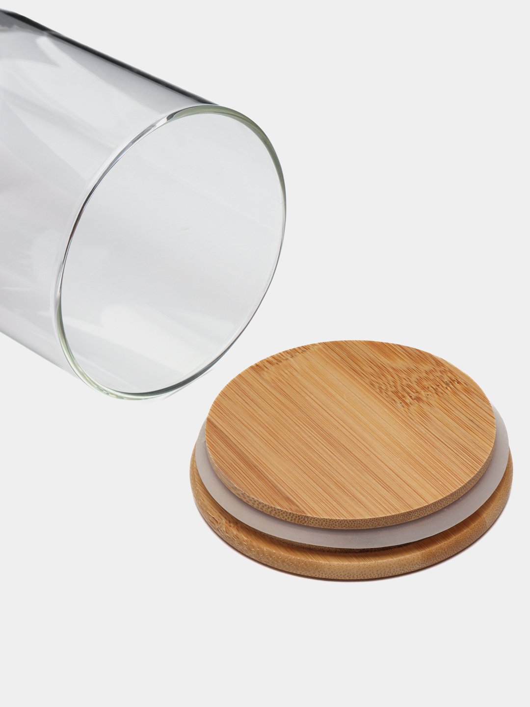 Стеклянная банка, емкость с крышкой для сыпучих продуктов купить по ...