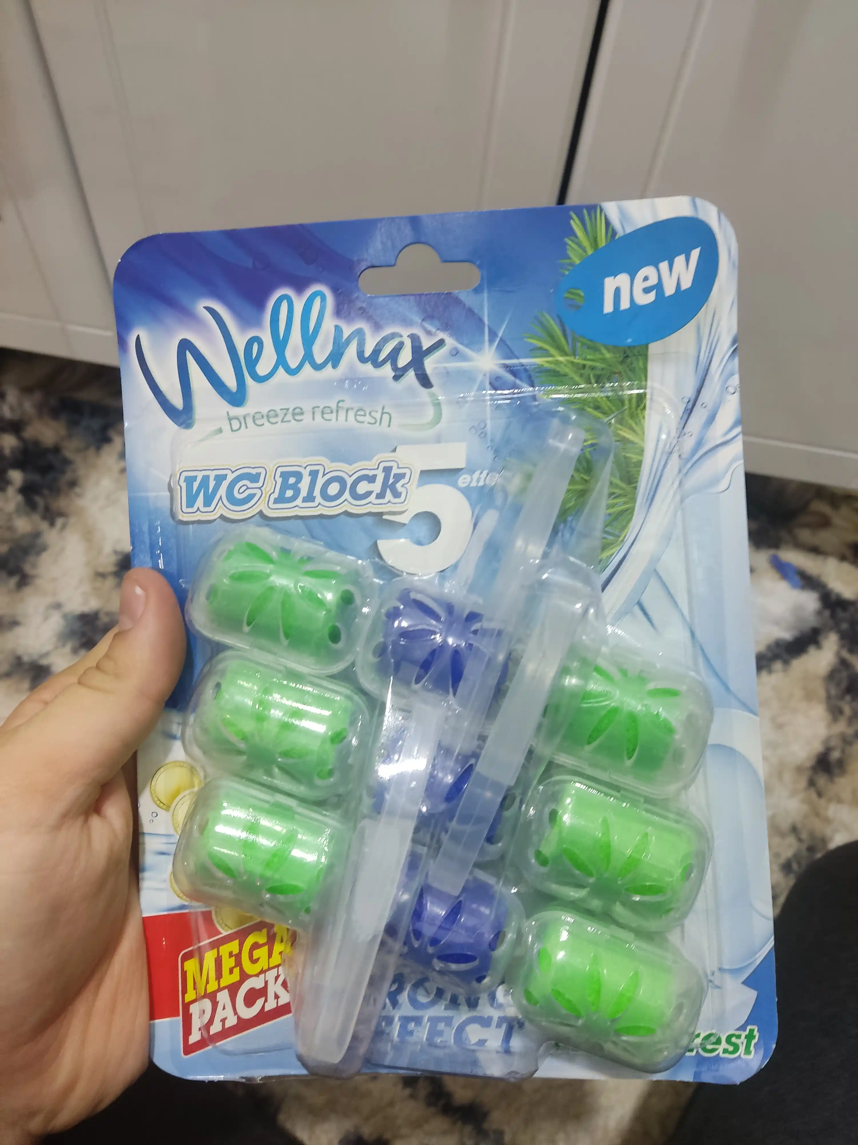 Блок для туалета Wellnax, сосна, 3 шт * 57 г