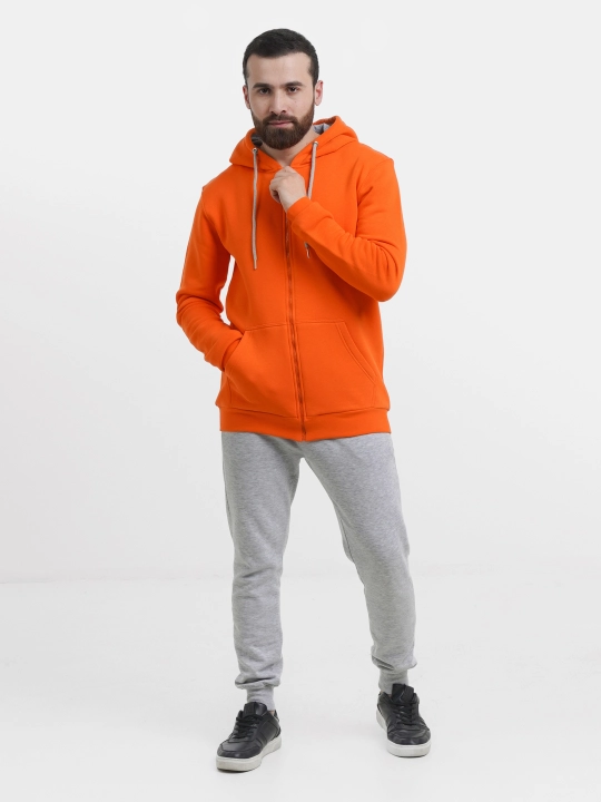 Zip tolstovka kapyushonli, uniseks, paxtadan XS-3XL