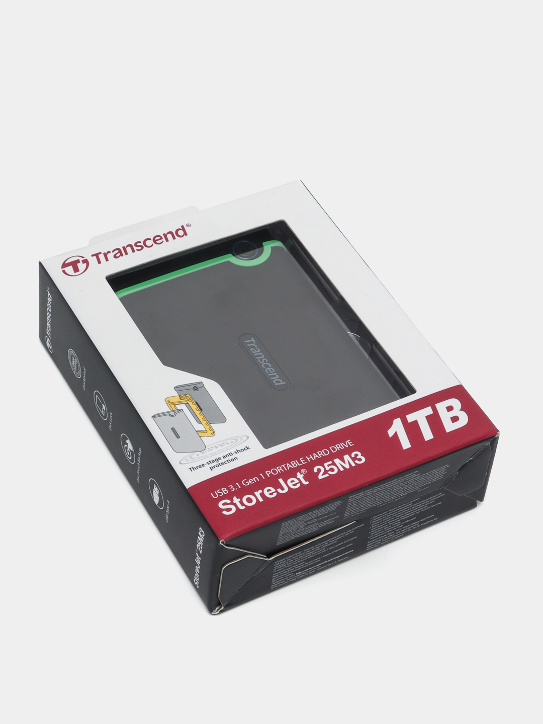 Внешний жёсткий диск, Переносный хард, Transcend 1TB HDD USB 3.1 Gen 1 ...