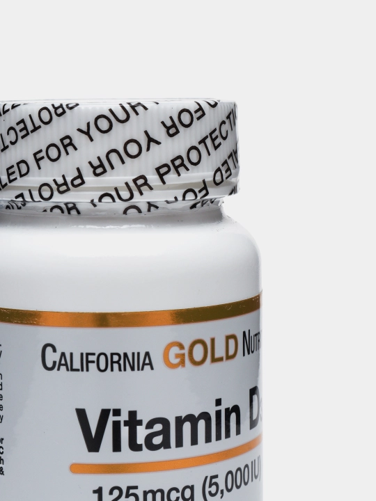 Витамин D3 Д3 California Gold Nutrition 125 мкг 5000 (IU) МЕ, 90 капсул