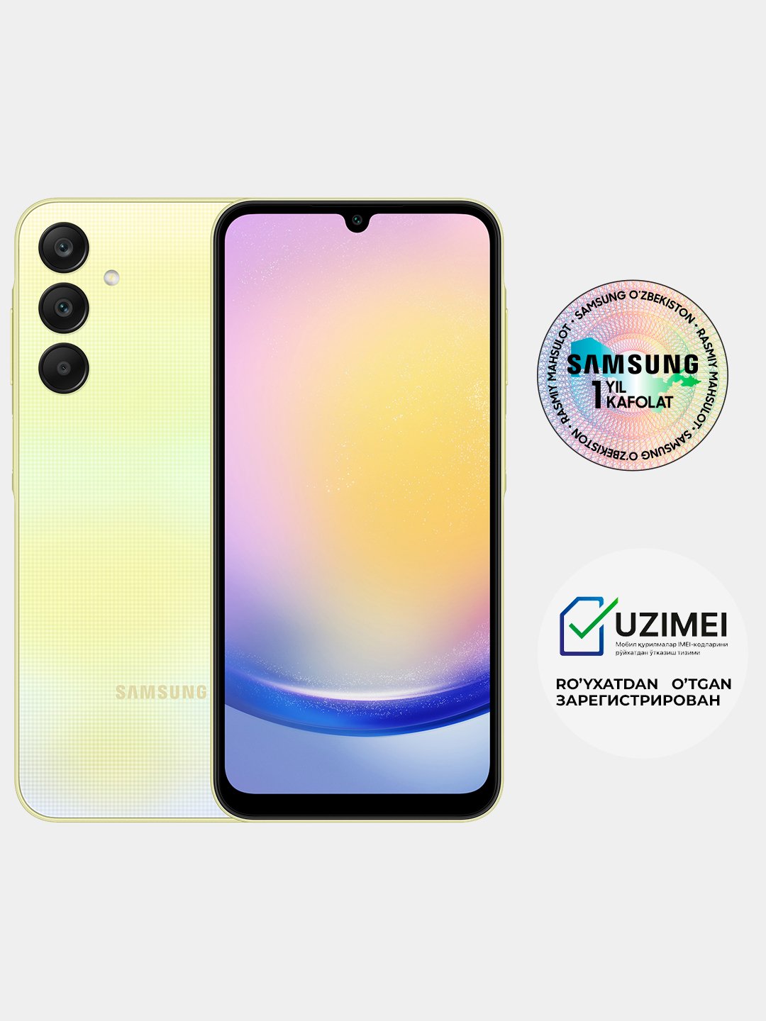 Смартфон Samsung Galaxy A25 6/128 GB, 5G, FHD+ 120 Hz, sAMOLED, 2 NanoSIM  купить по низким ценам в интернет-магазине Uzum (868801)