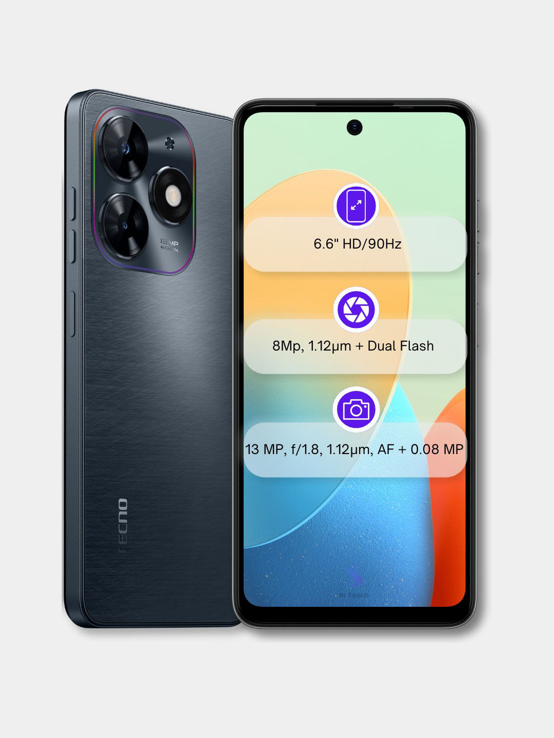 Смартфон Tecno Spark GO 2024 Стерео звук, экран 6,6 дюм и 90 герц, 5000 ...