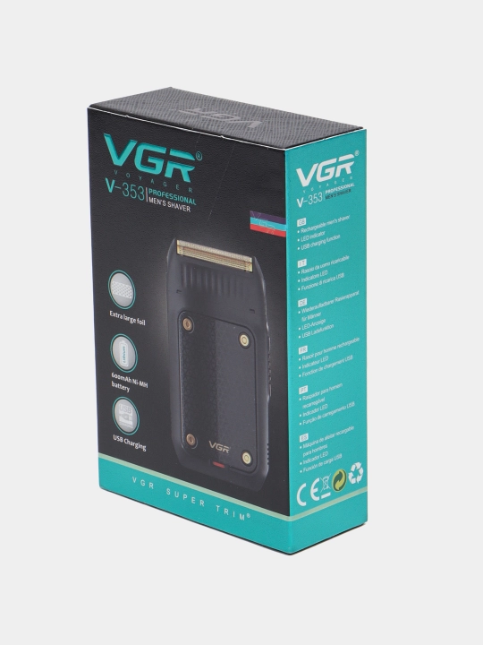 Электробритва VGR V-353, со встроенным триммером