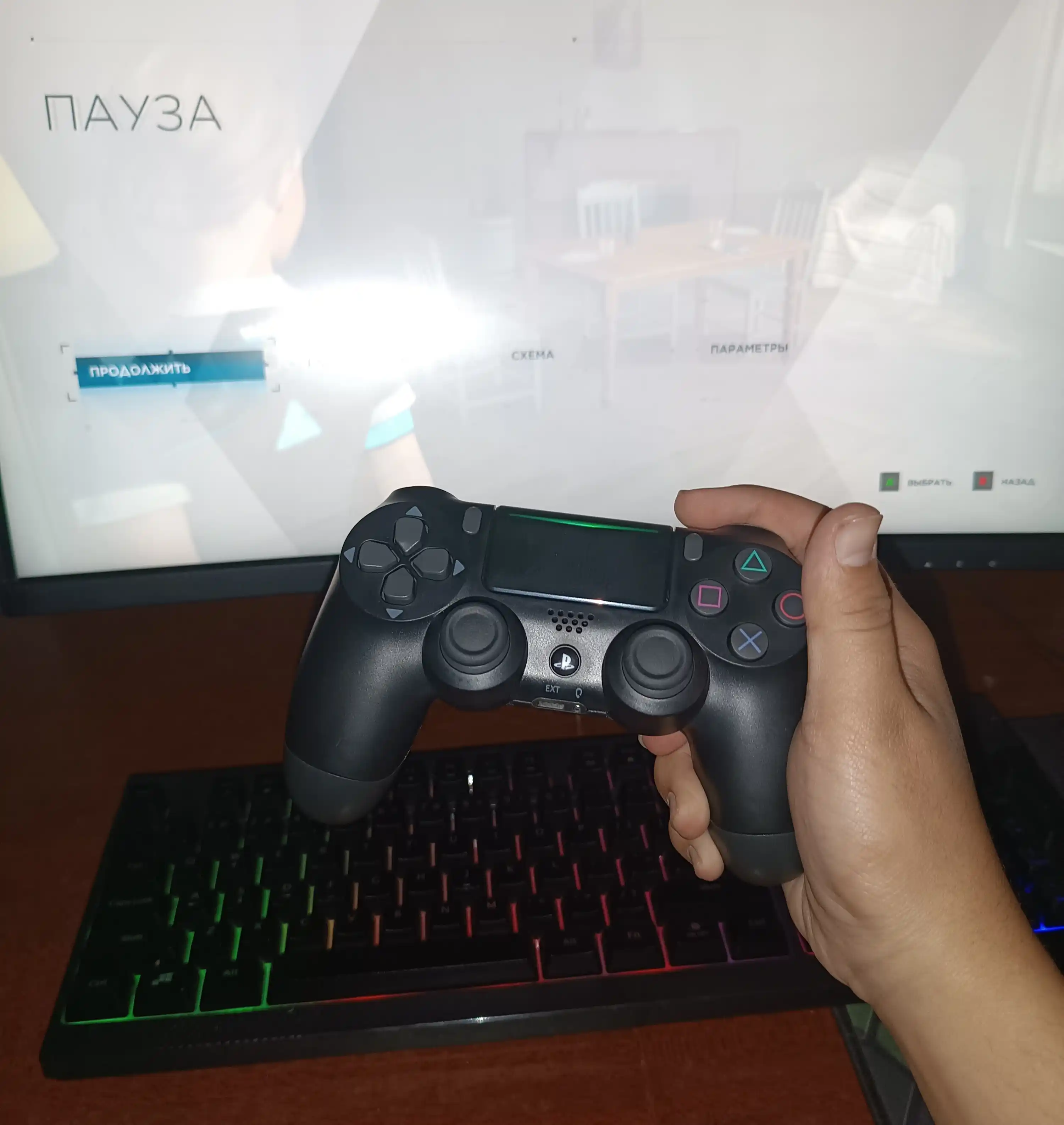 Simsiz geympad djoystik DualShock 4 Bluetooth boshqaruv uskunasi PS4 va PK