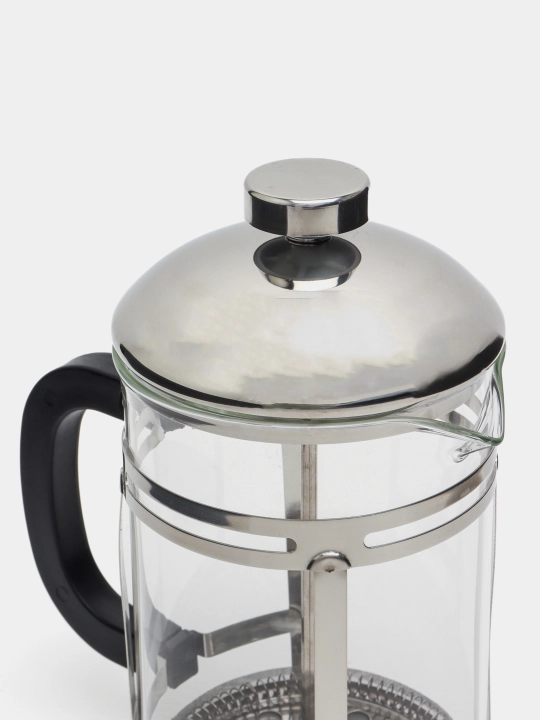 Culichefdan fransuz pressli shisha choynak kofe va choy uchun 350 ml, 600 ml, 800 ml, 1 litr