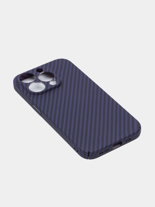 Karbonli g'ilof iPhone X, XR, 11, 12, 13, 14, 15, 16, mini, Pro, Pro Max uchun, qattiq