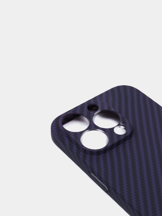 Karbonli g'ilof iPhone X, XR, 11, 12, 13, 14, 15, 16, mini, Pro, Pro Max uchun, qattiq