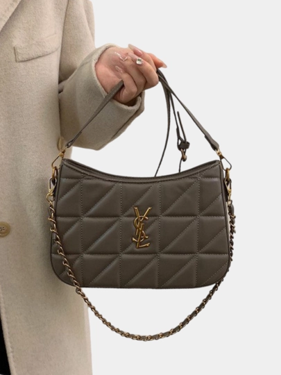 Женская сумка через плечо, YSL — CRZSHP-BU002-КОРИЧН