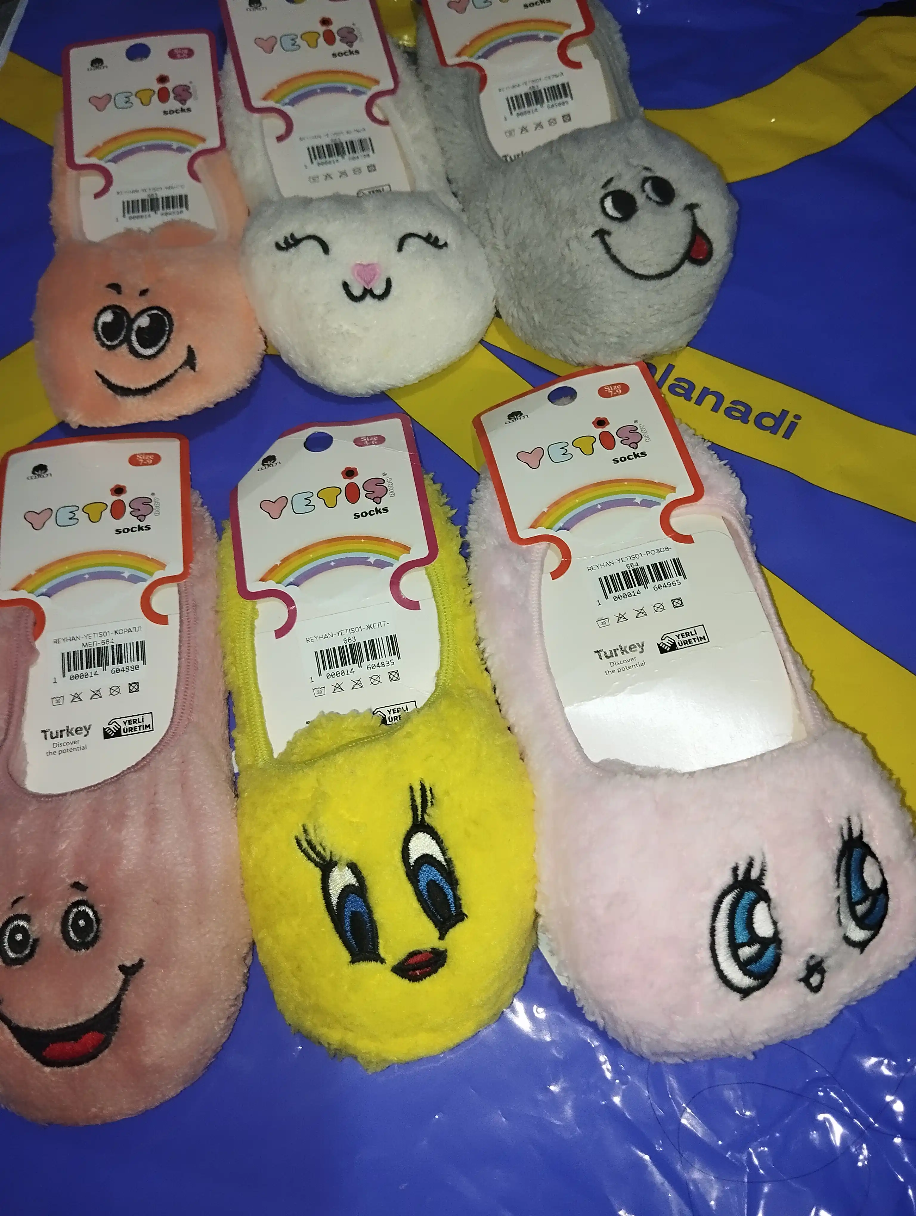 Yetish baby носки детские плюшевые