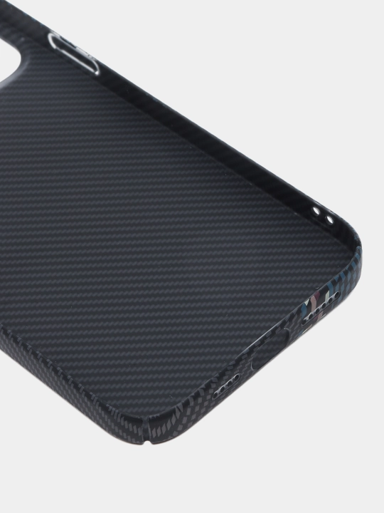 Карбоновый чехол для iPhone X, XR, 11, 12, 13, 14, 15, 16, mini, Pro, Pro Max, жесткий