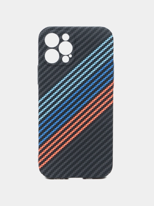 Карбоновый чехол для iPhone X, XR, 11, 12, 13, 14, 15, 16, mini, Pro, Pro Max, жесткий