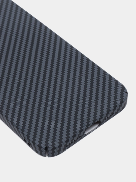 Карбоновый чехол для iPhone X, XR, 11, 12, 13, 14, 15, 16, mini, Pro, Pro Max, жесткий