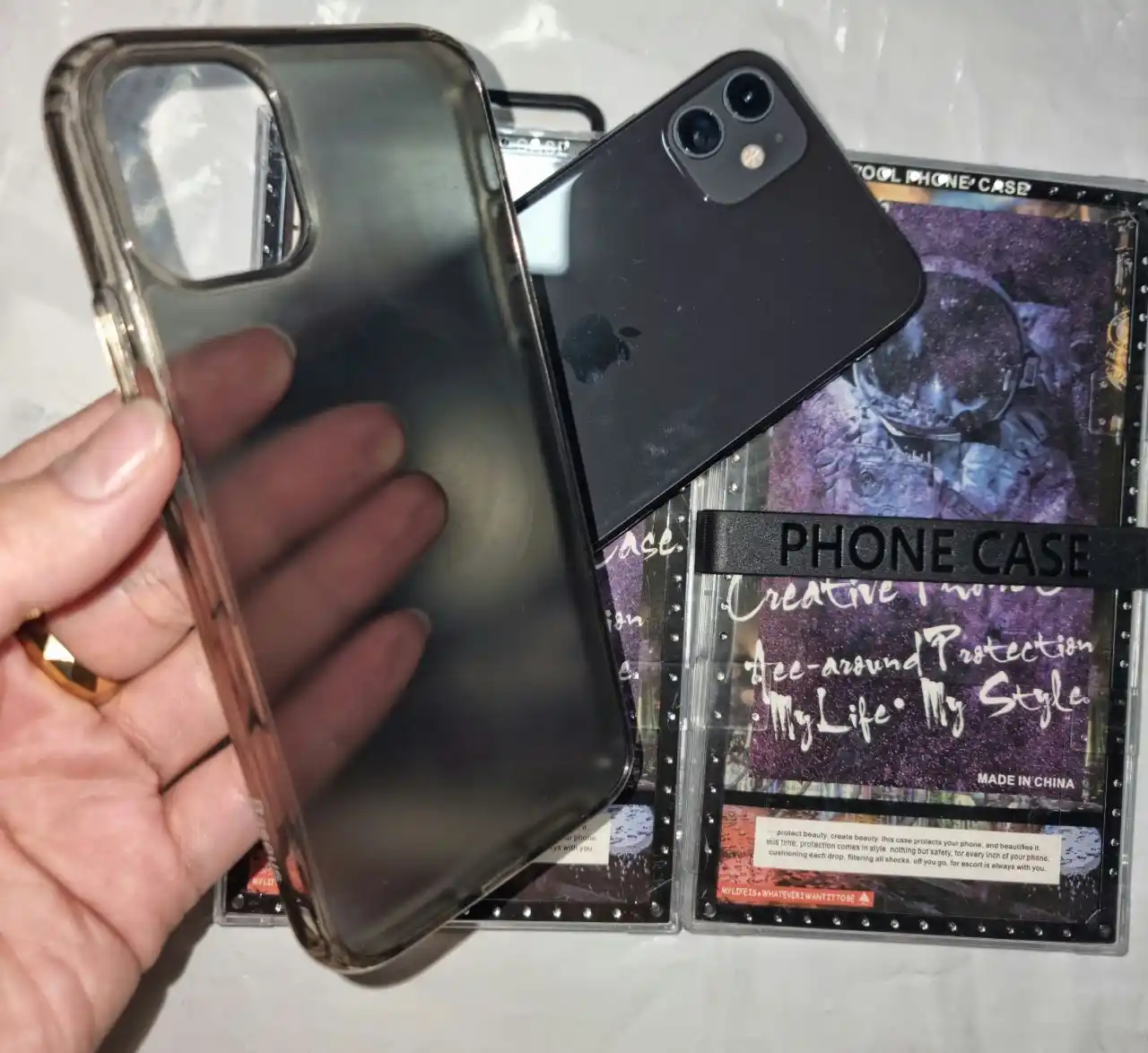 Чехол для Samsung S21 Ultra, черно-прозрачный, защитный, стильный дизайн