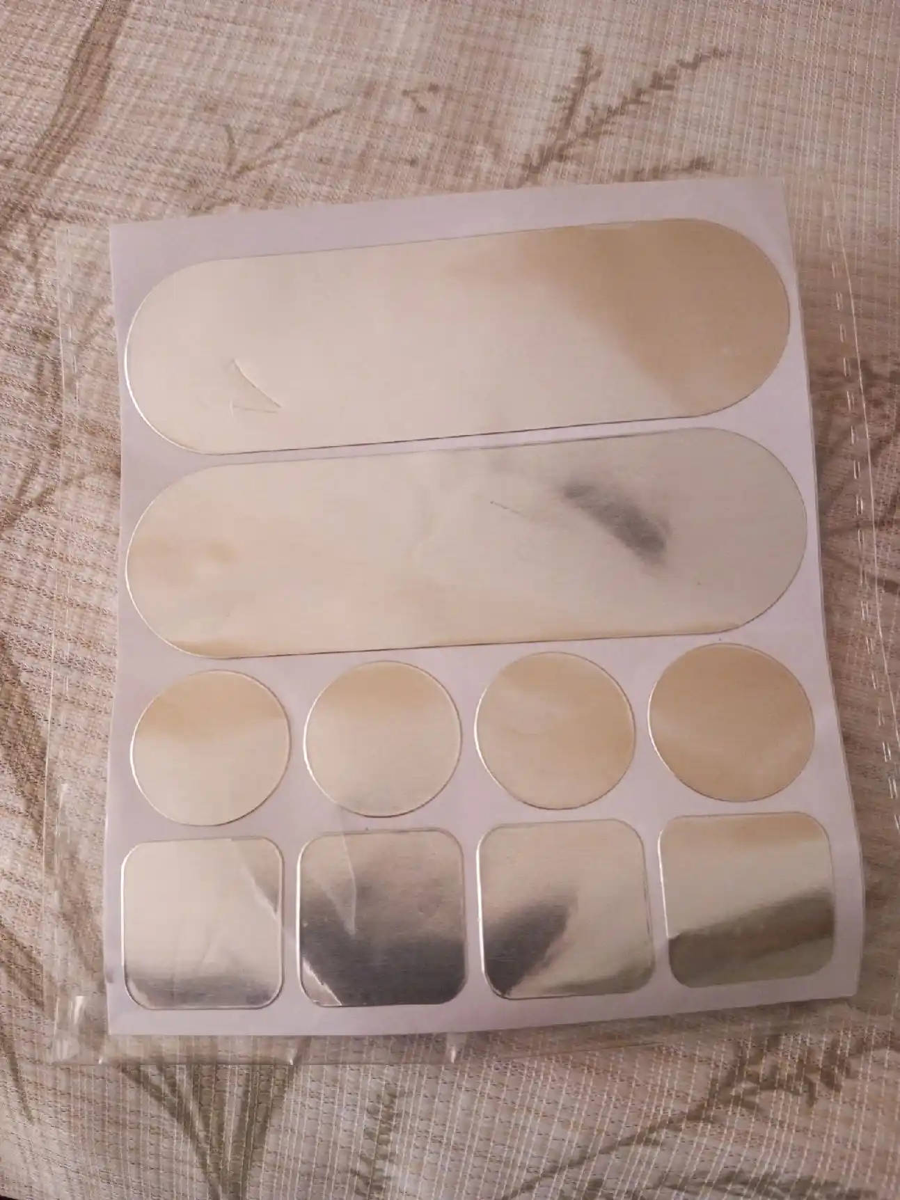 Teshilgan temir, plastik idishlar uchun yamoq, 2 dona