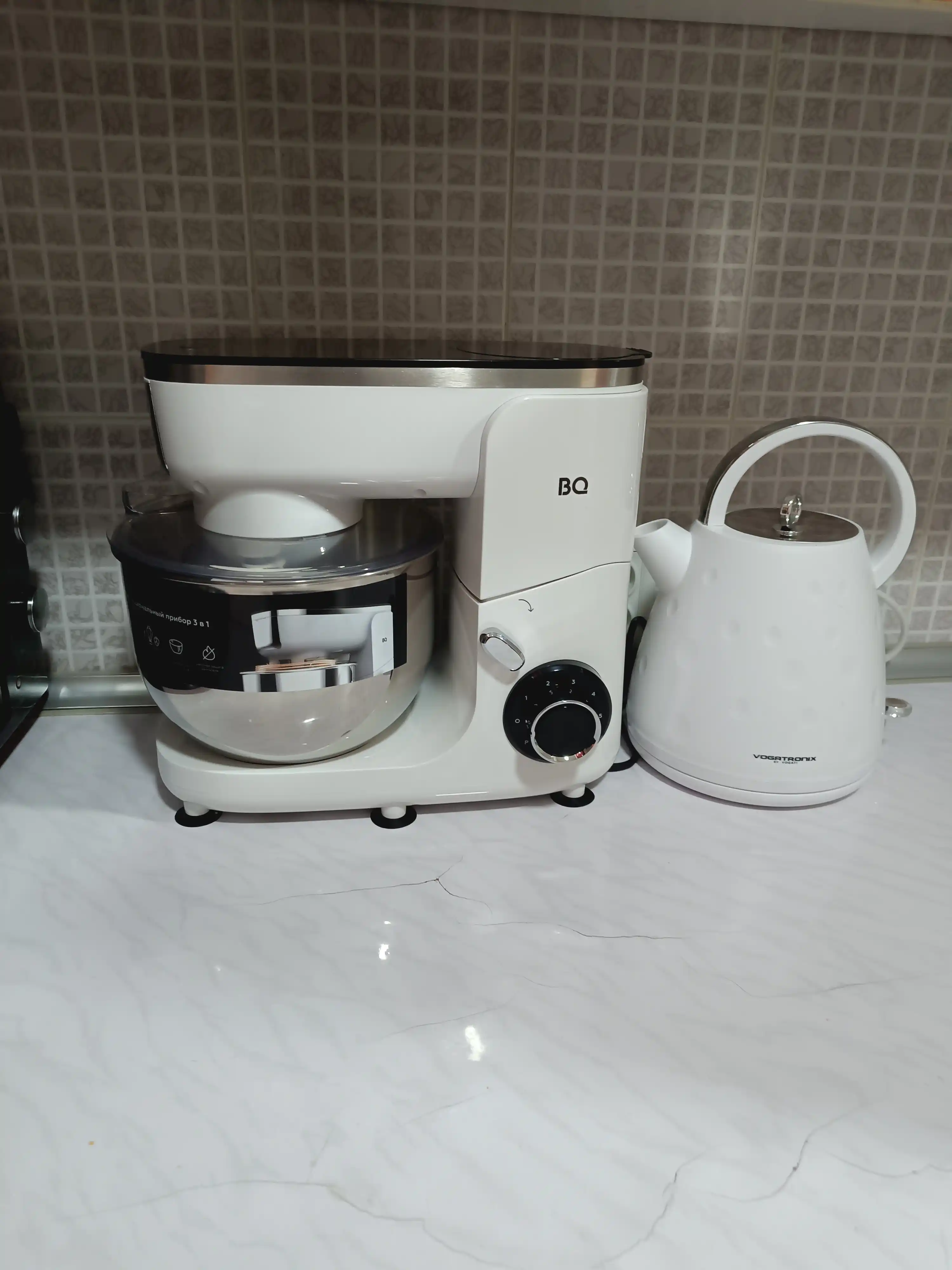 Planetar oshxona mikseri BQ MX340, 1800 Vt, 5 litr, 6 tezlik, impuls rejimi