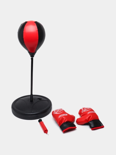 Боксерская груша со стойкой и перчатками — SHOPZSP-BOXINGB-КРАСН-502B22