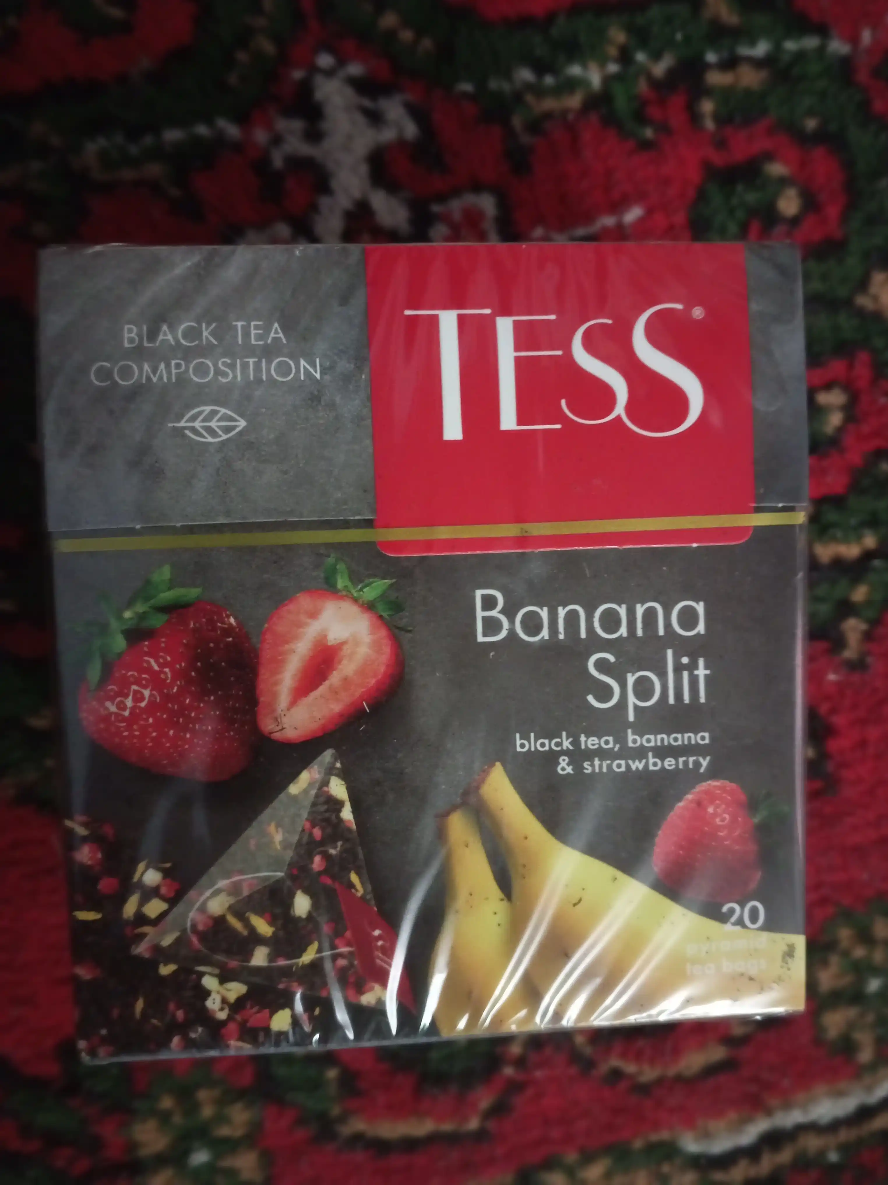 Чай черный Tess Banana Split, 1.8 гр, 20 пирамидок